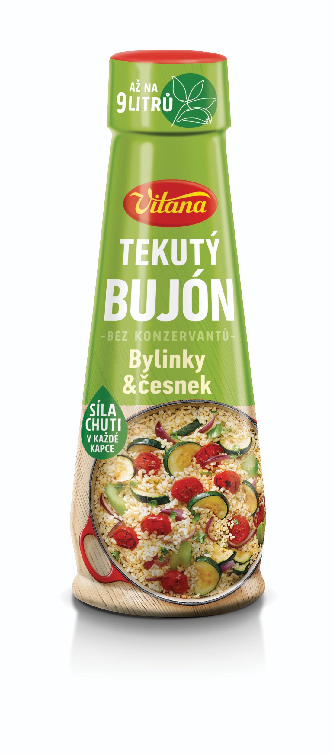 Trvanlivé potraviny - Vitana Tekutý bujón bylinky a česnek 180 ml