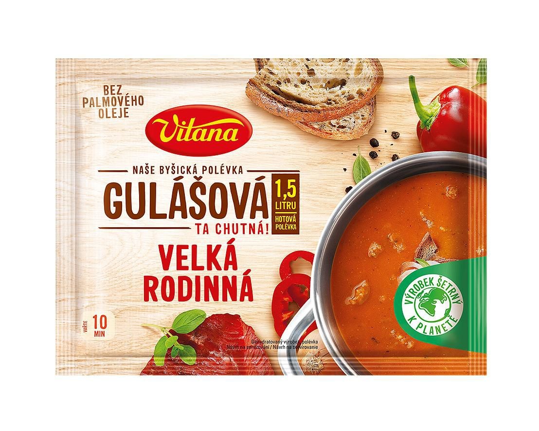 Trvanlivé potraviny - Vitana Velká rodinná Gulášová 6 porcí 184g