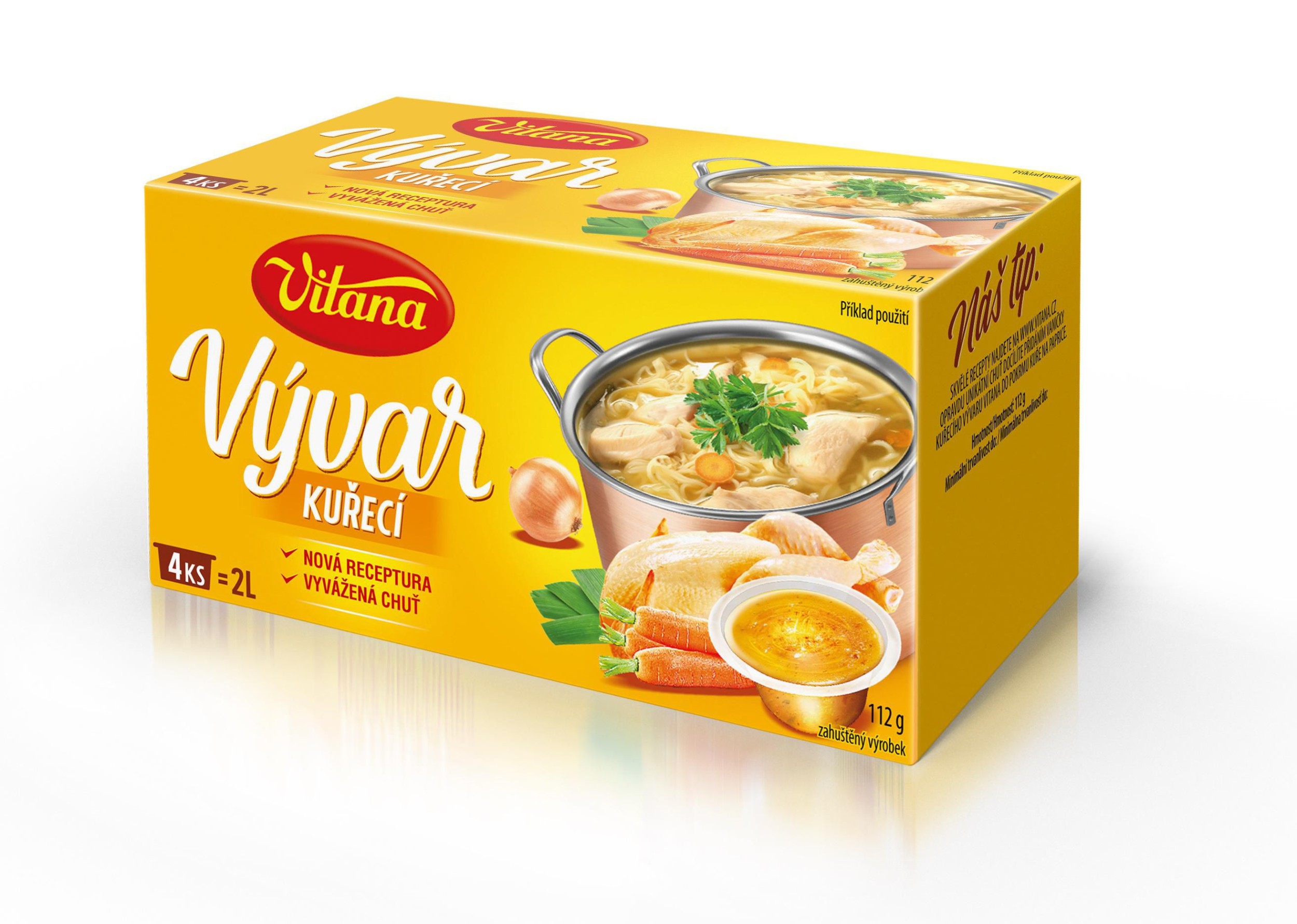 Trvanlivé potraviny - Vitana Vývar kuřecí 112 g