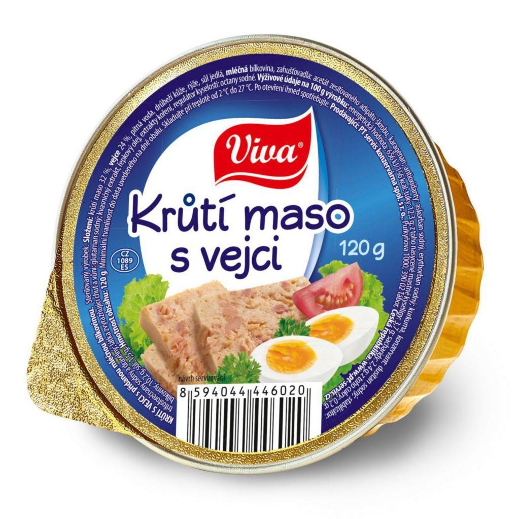 Trvanlivé potraviny - Viva Carne Krůtí maso s vejci 120 g