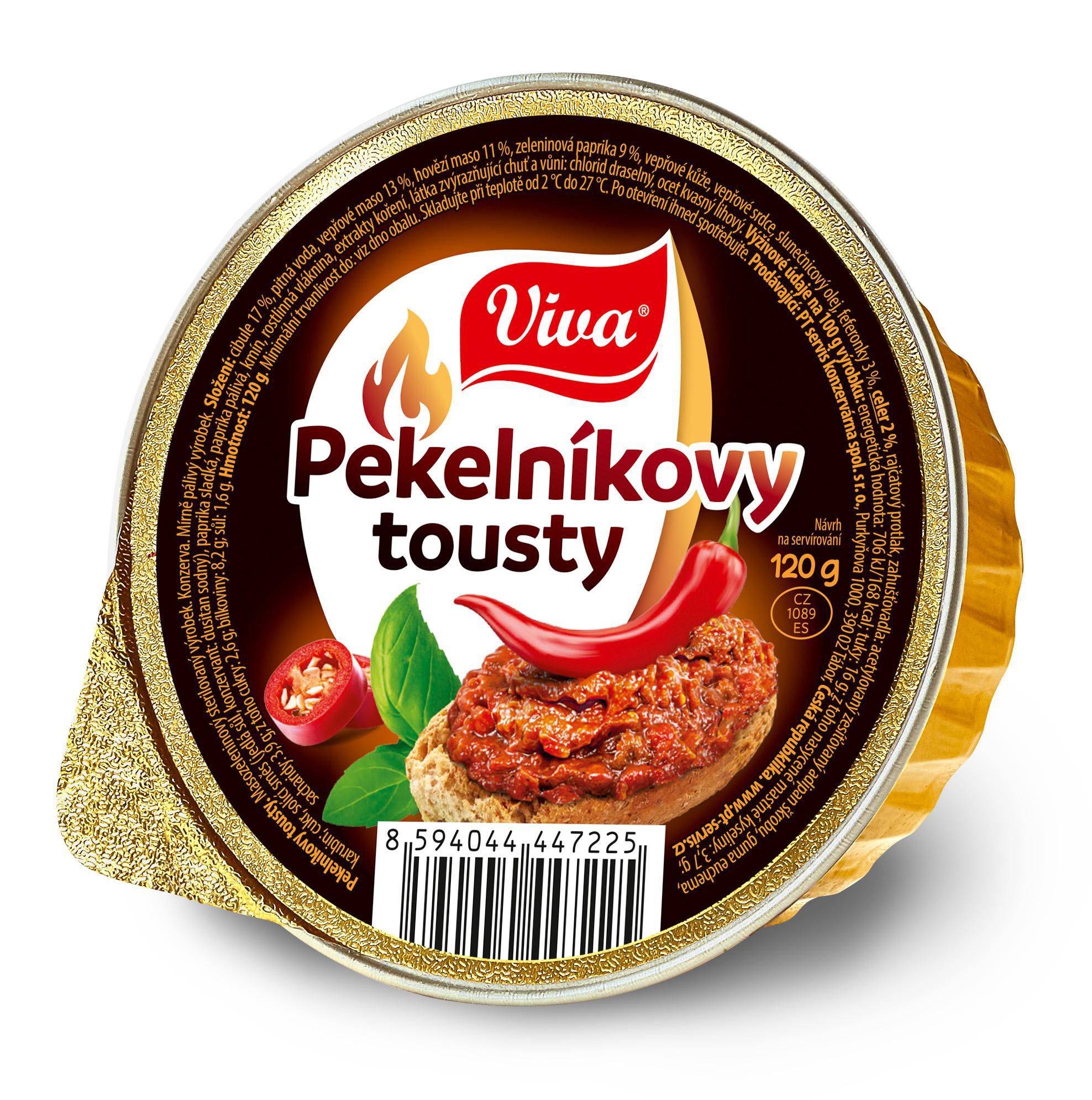Trvanlivé potraviny - Viva Carne Pekelníkovy toasty 120 g