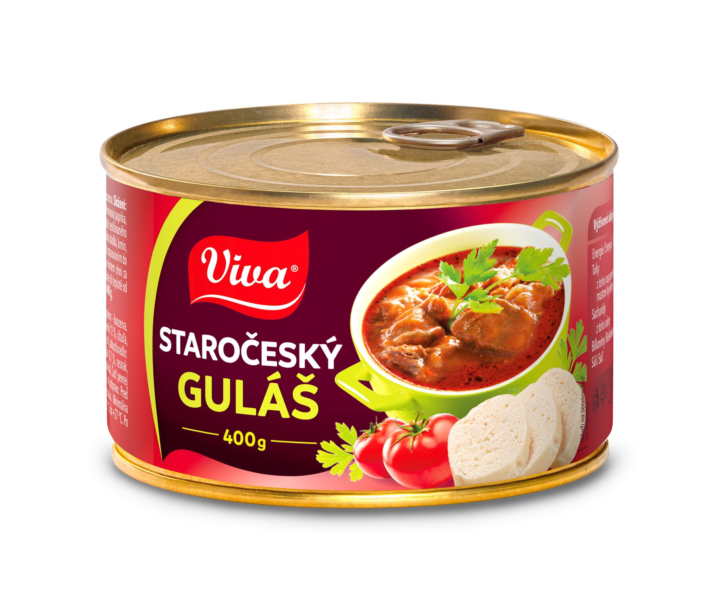 Trvanlivé potraviny - Viva Carne Staročeský guláš 400 g