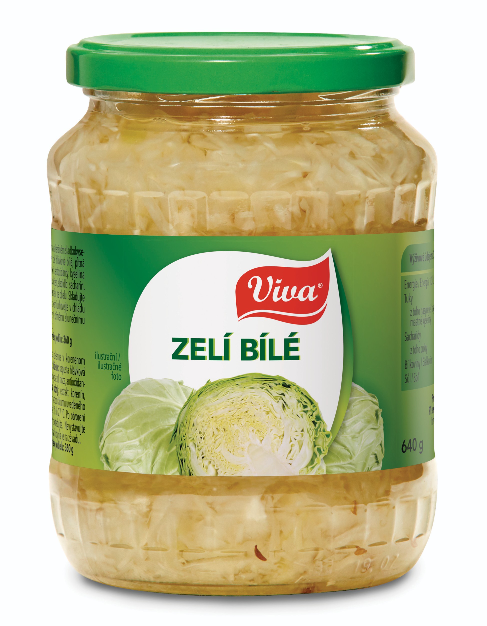 Trvanlivé potraviny - Viva Gourmet Zelí bílé v kořeněném sladkokyselém nálevu s cukrem a sladidlem 640 g
