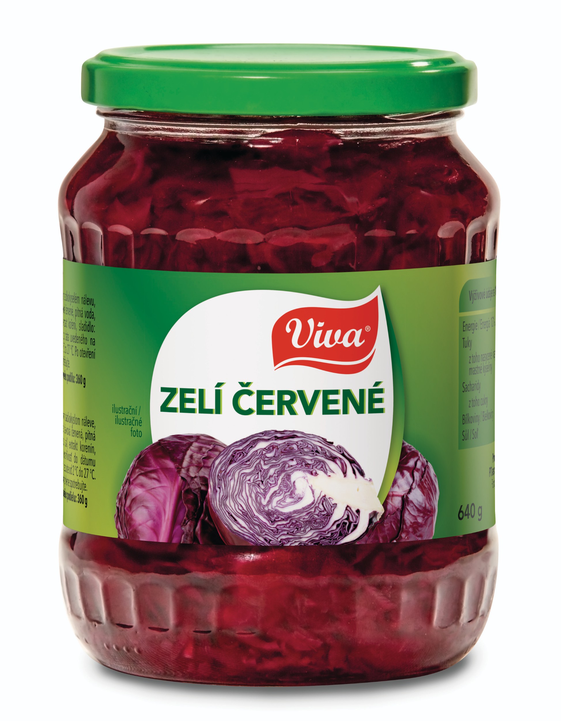 Trvanlivé potraviny - Viva Gourmet Zelí červené ve sladkokyselém kořeněném nálevu s cibulí 640 g