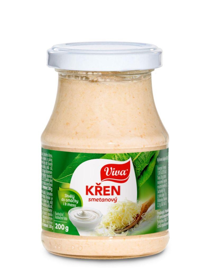 Trvanlivé potraviny - Viva Křen smetanový 200g
