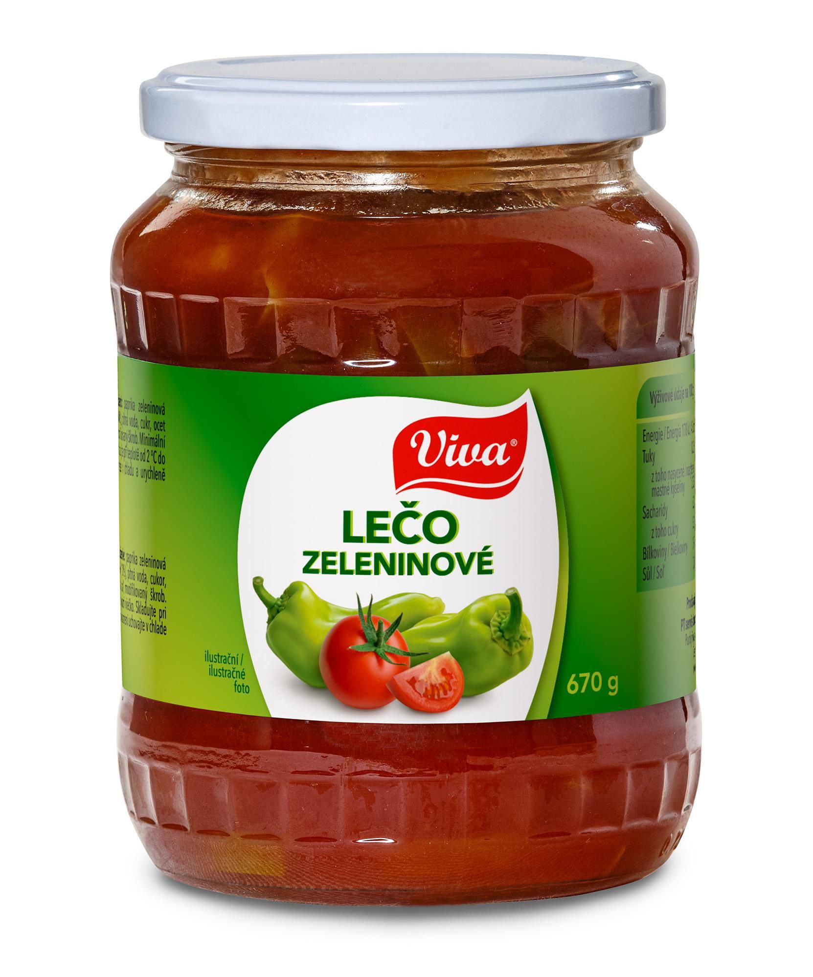 Trvanlivé potraviny - Viva Lečo zeleninové 670 g