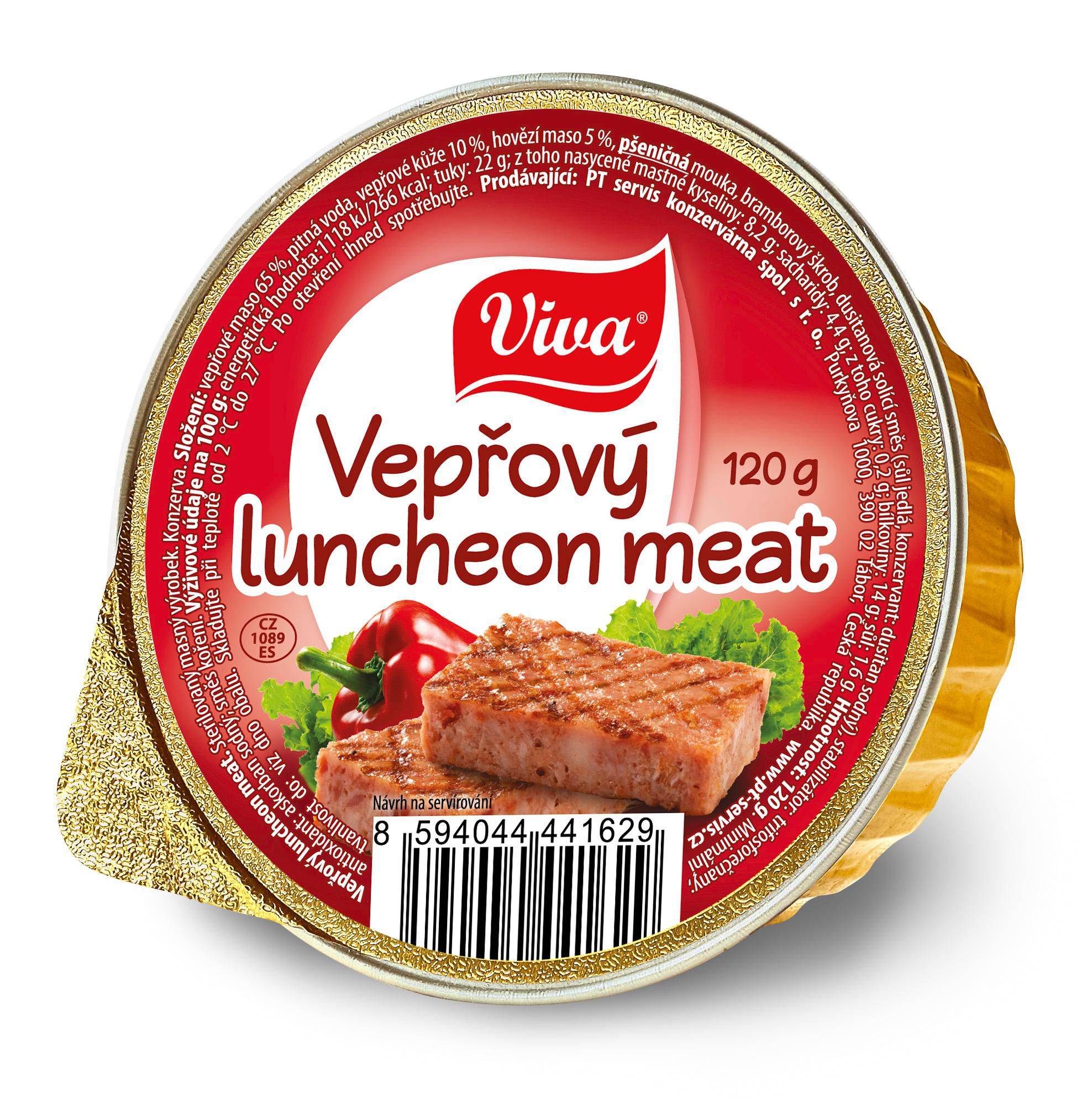 Trvanlivé potraviny - Viva Luncheonmeat vepřový 120g