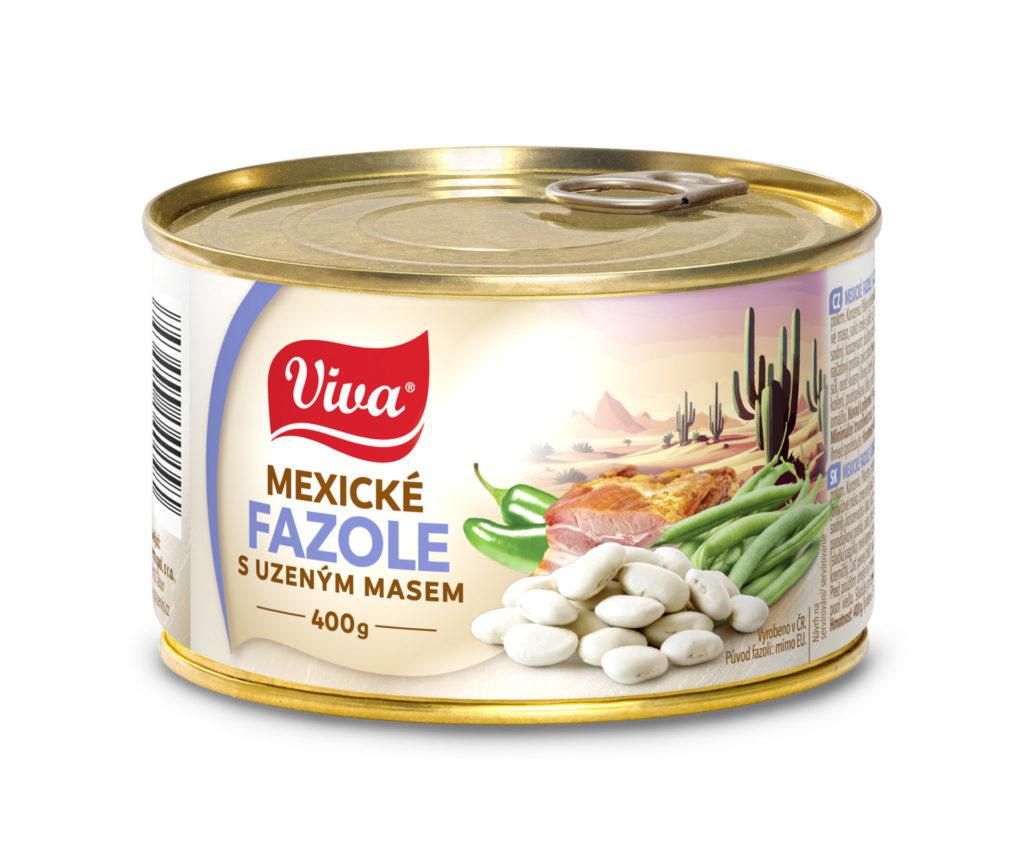 Trvanlivé potraviny - Viva Mexické fazole s uzeným masem 400 g