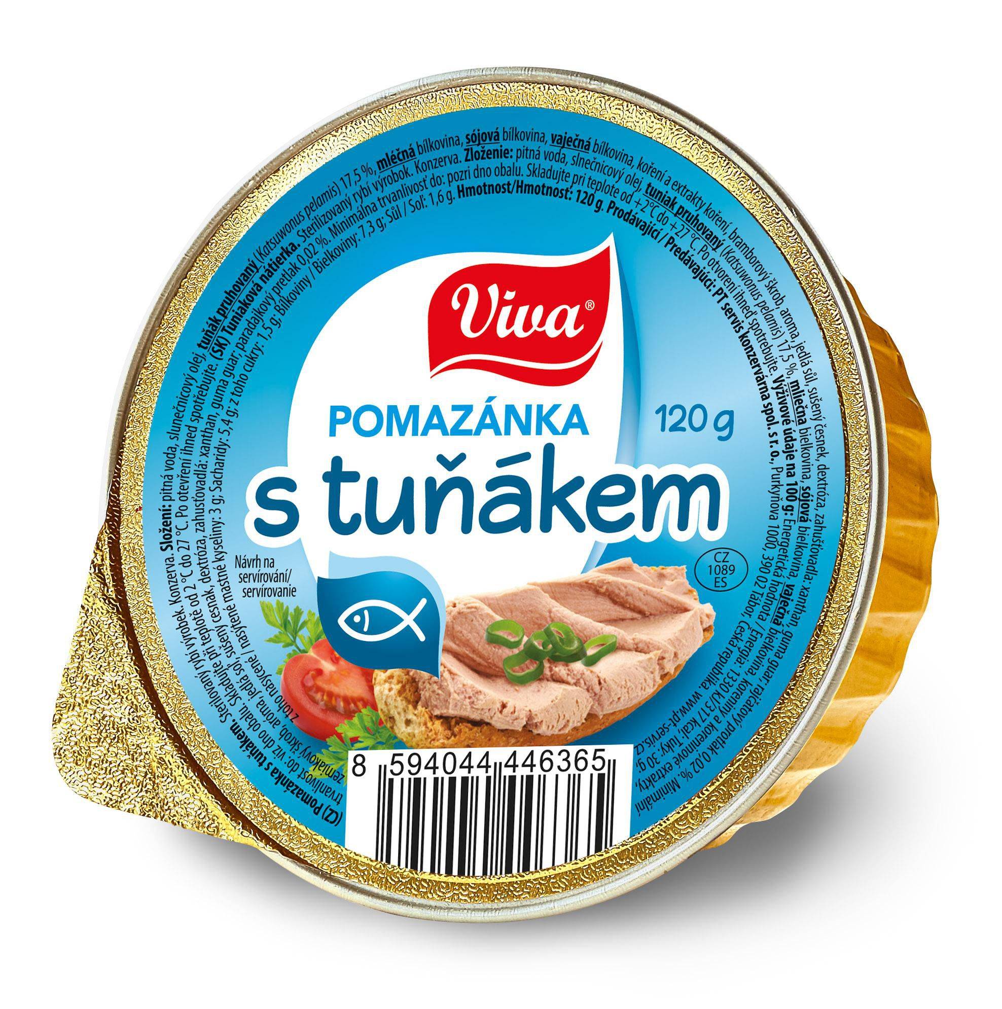 Trvanlivé potraviny - Viva Pomazánka s tuňákem 120g