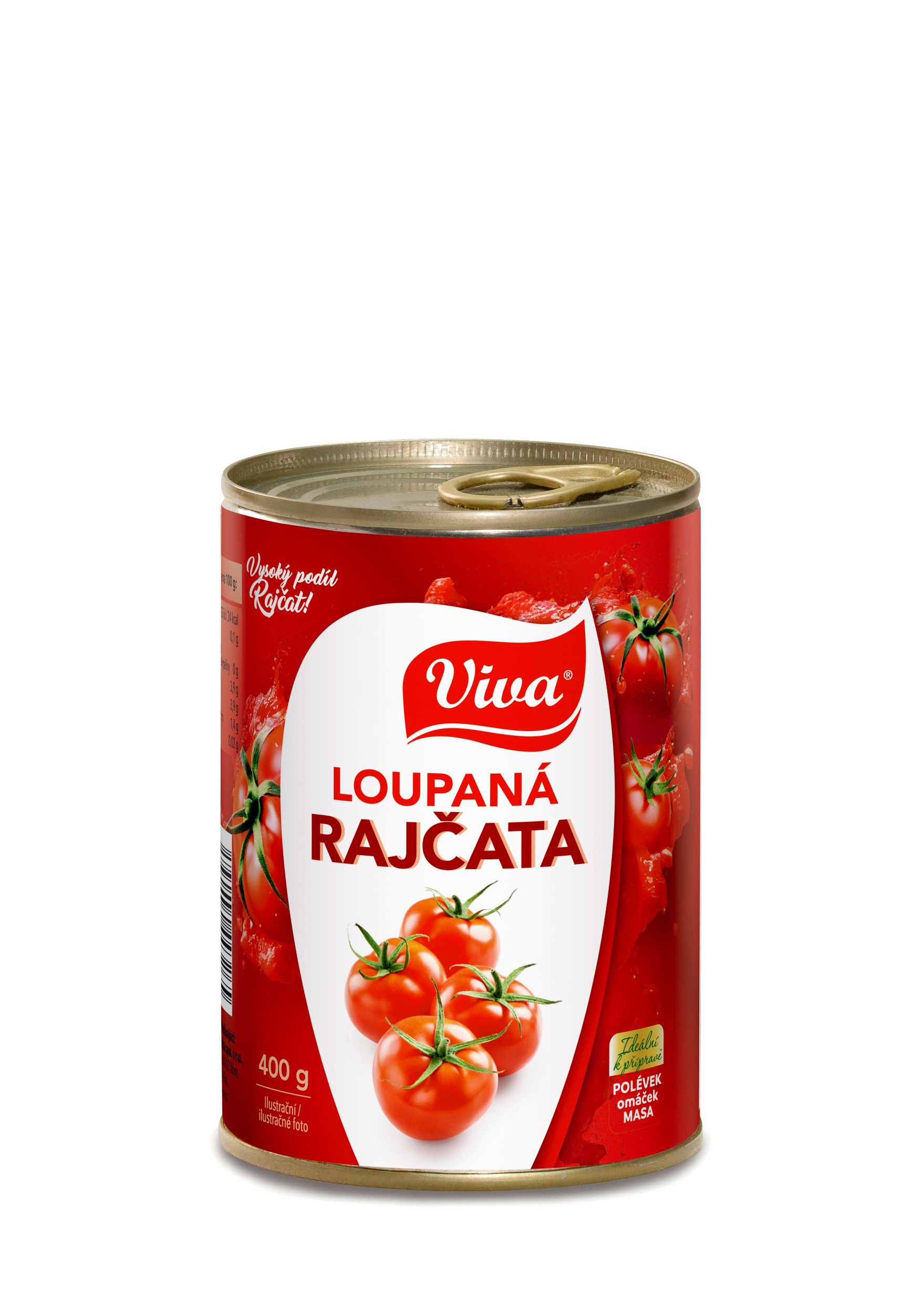 Trvanlivé potraviny - Viva Rajčata loupaná 400g