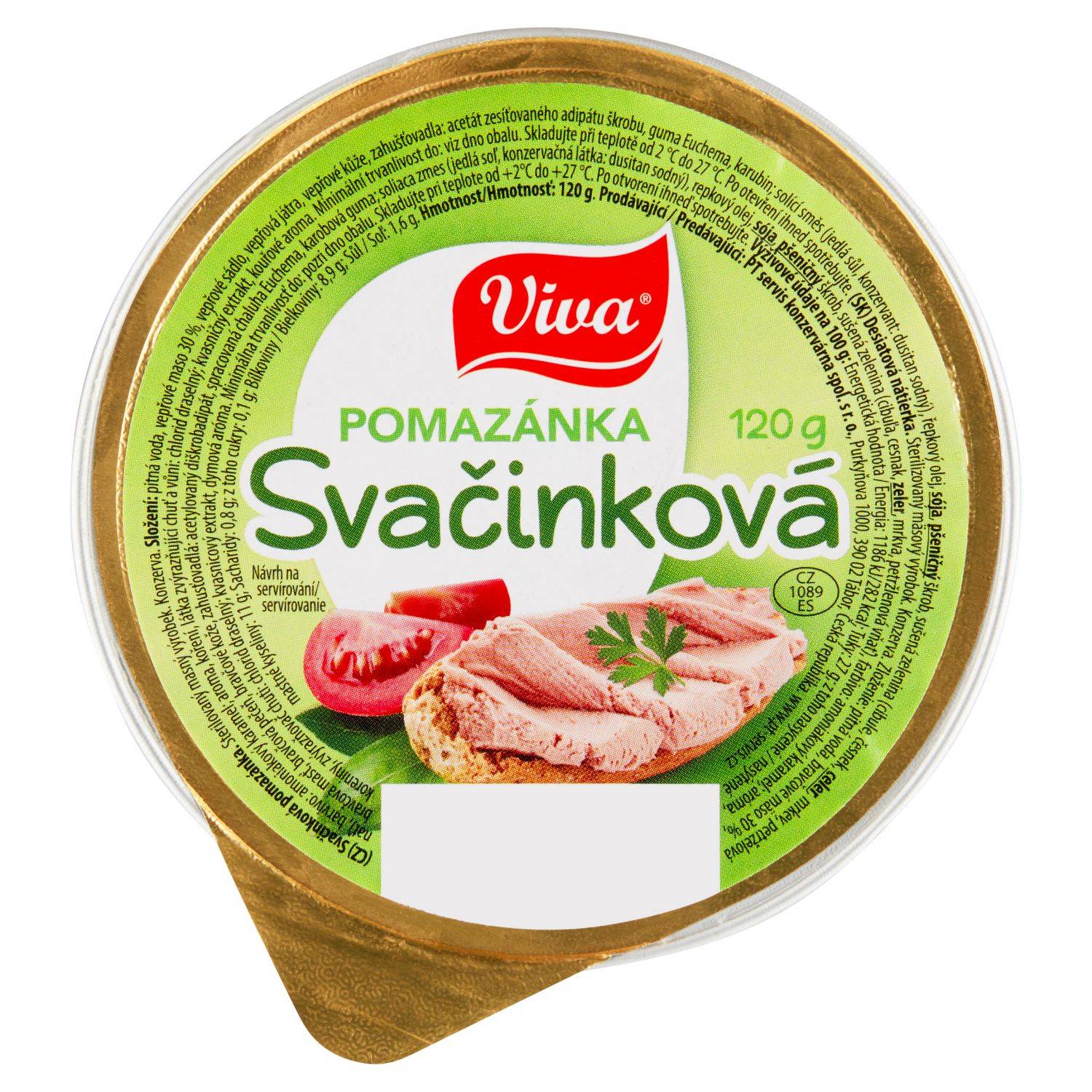 Trvanlivé potraviny - Viva Svačinková pomazánka 120g