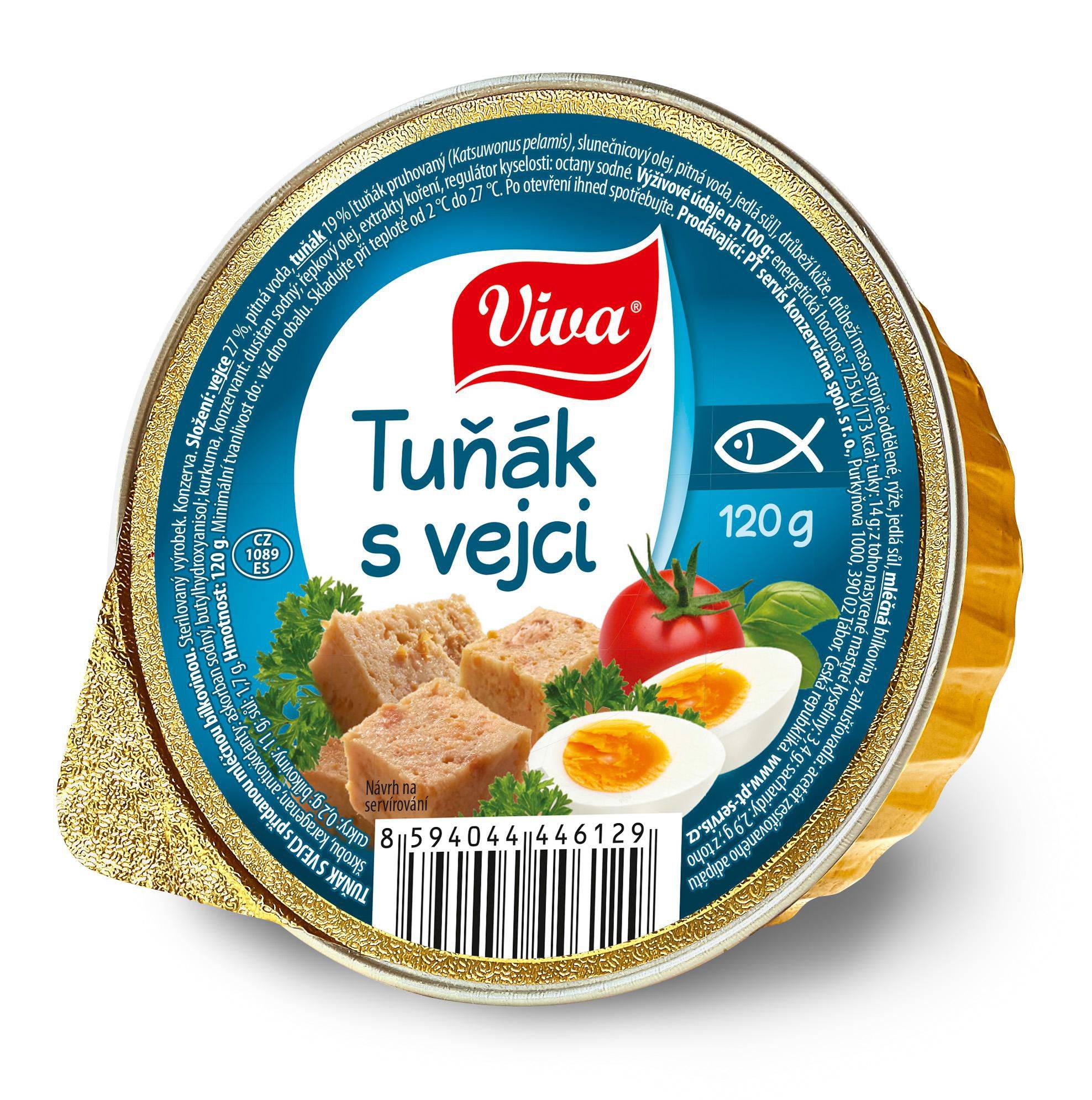 Trvanlivé potraviny - Viva Tuňák s vejci 120 g
