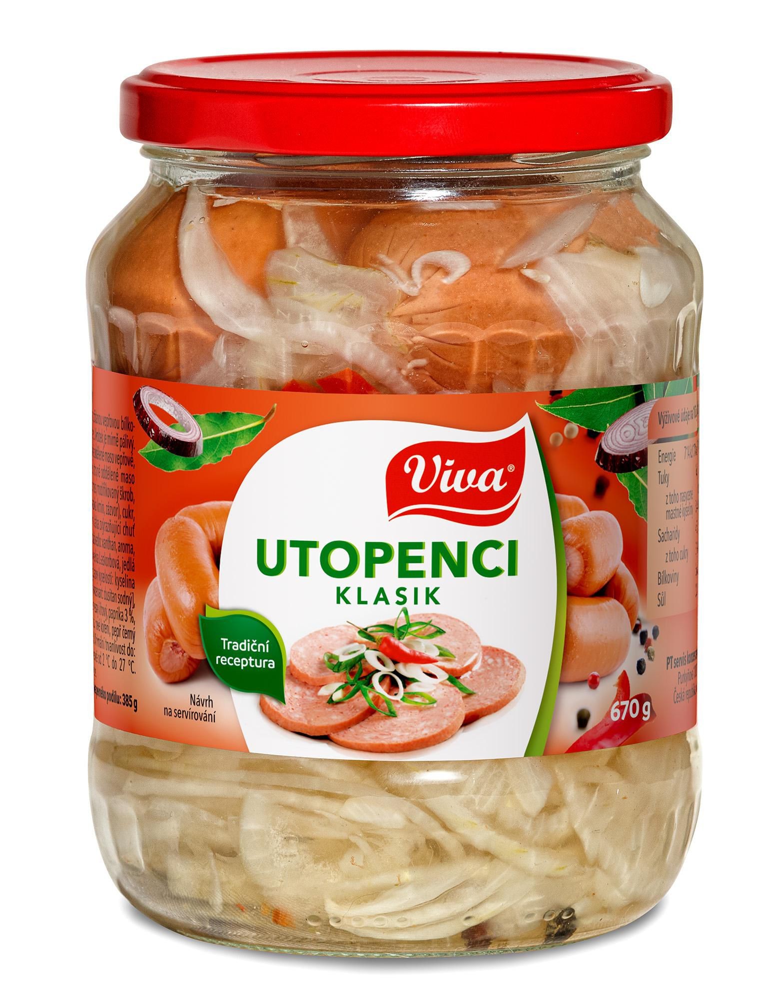 Trvanlivé potraviny - Viva Utopenci 670g