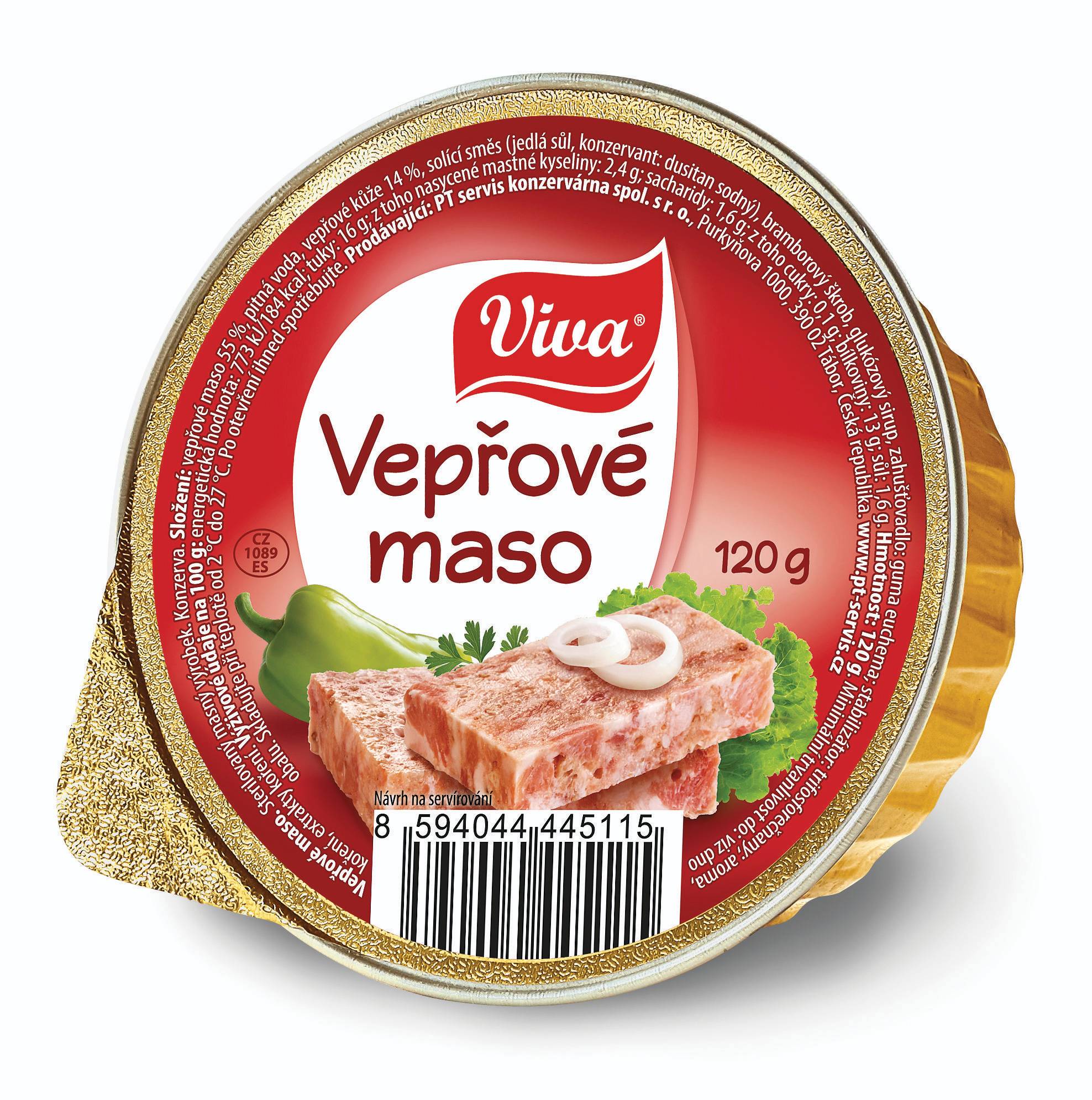 Trvanlivé potraviny - Viva Vepřové maso 120 g
