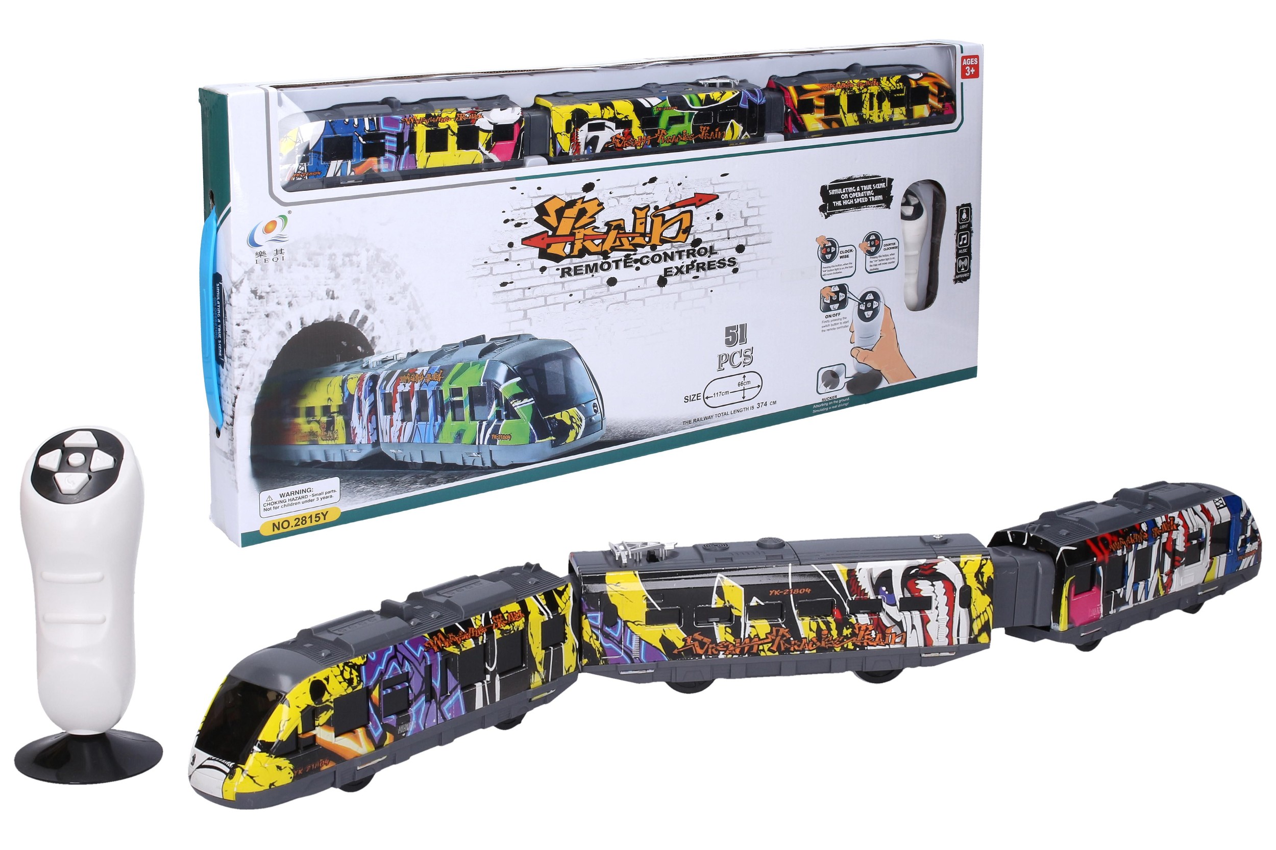 Svět dětí - Vlak graffiti set RC 117 x 66 cm
