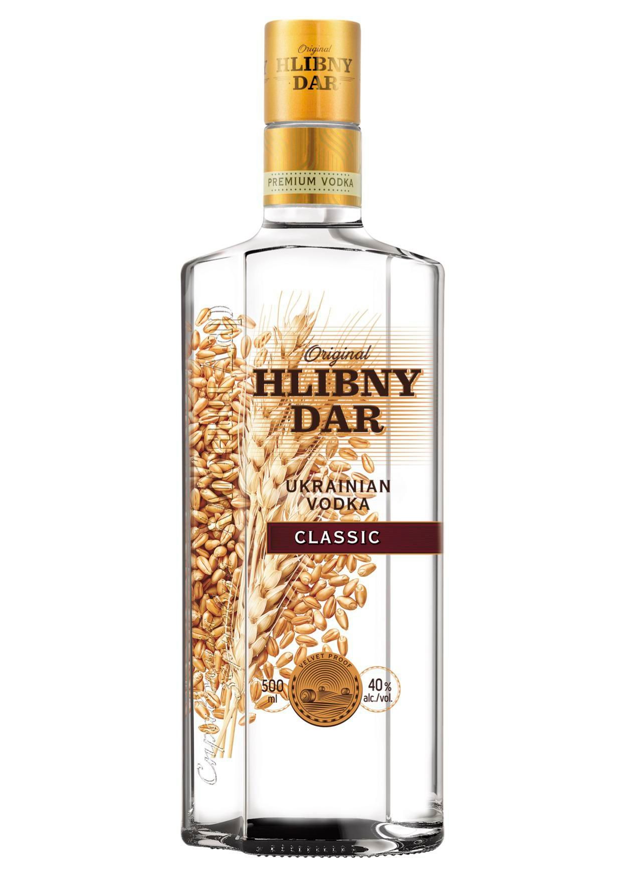 Nápoje - Vodka Hlibny Dar classic 40% 0,5l