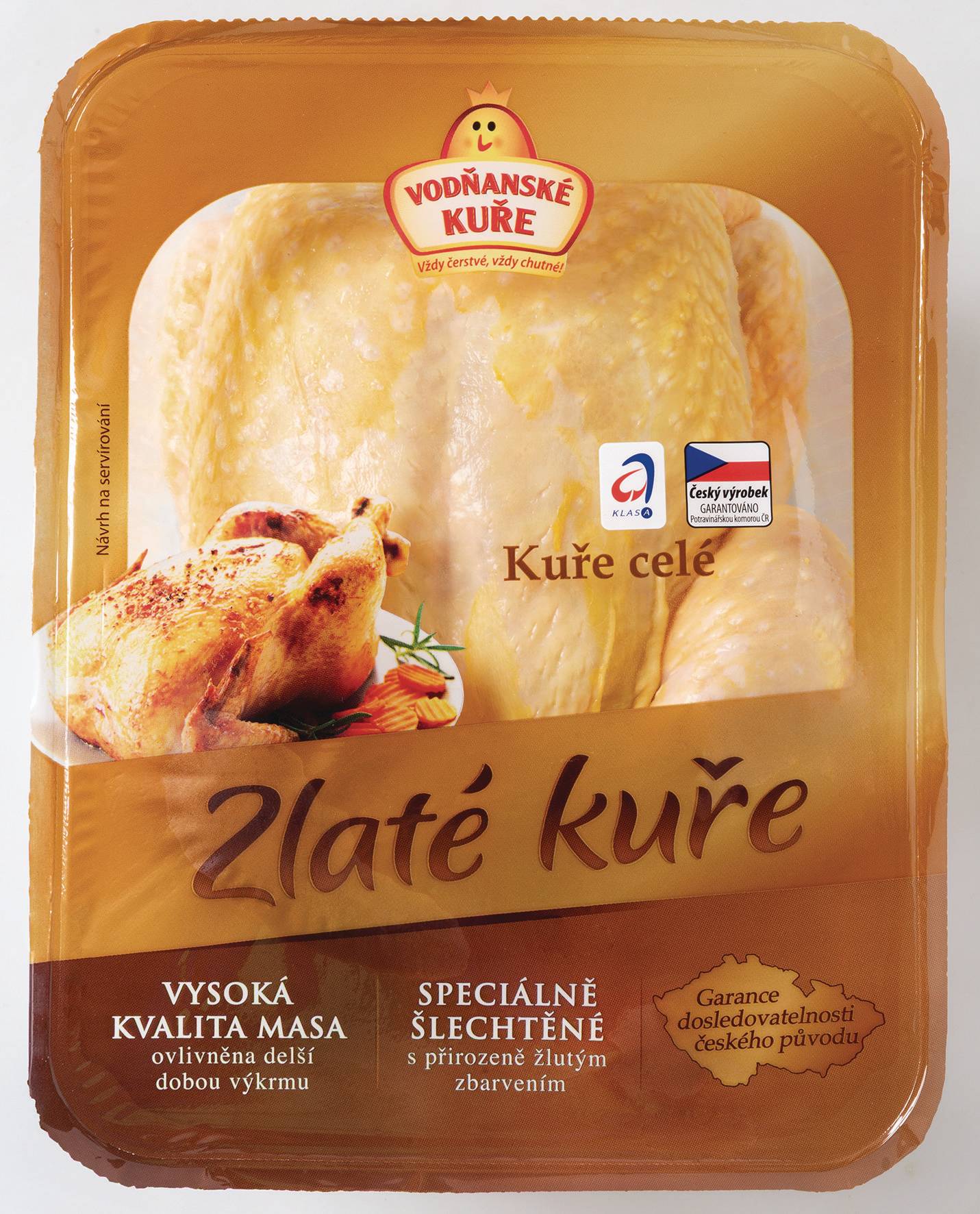 Drůbež v celku - Vodňanská drůbež Zlaté kuře - cca 1500 g