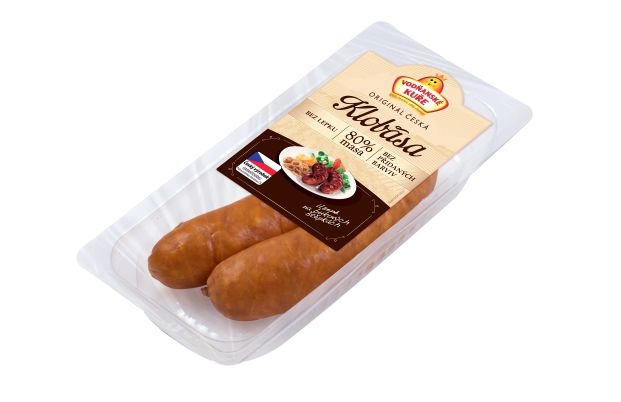 Uzeniny a lahůdky - Vodňanské kuře Originál česká klobása 230g