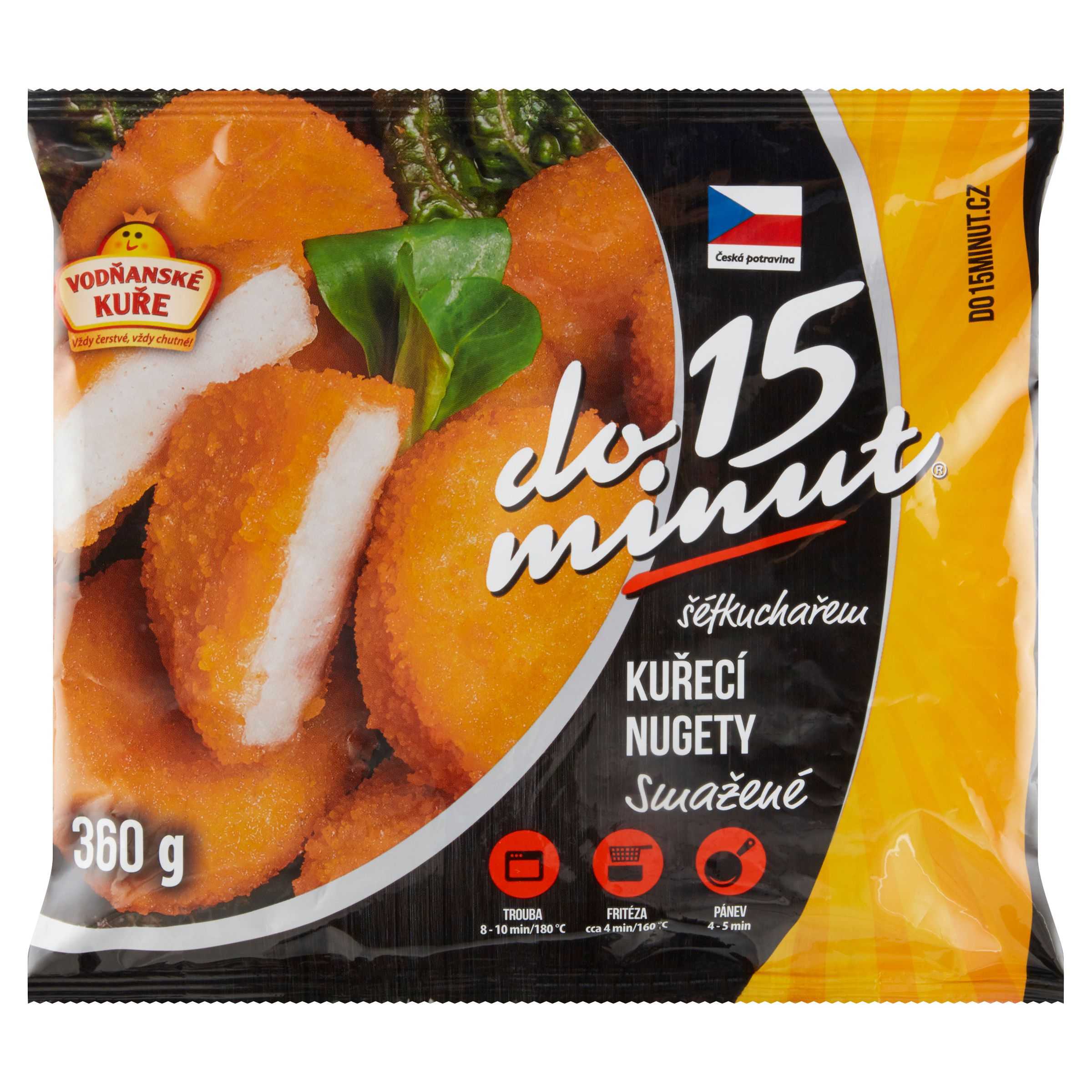 Mražené potraviny - Vodňanské kuře Smažené kuřecí nugety mražené 360 g