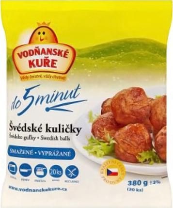 Mražené potraviny - Vodňanské kuře Smažené masové kuličky mražené 380 g