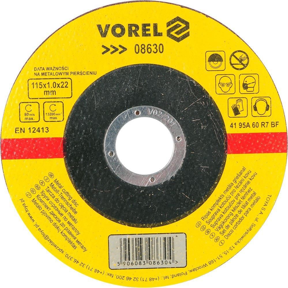 Domácnost a Zahrada - Vorel Kotouč řezný na kov 115x22x1mm
