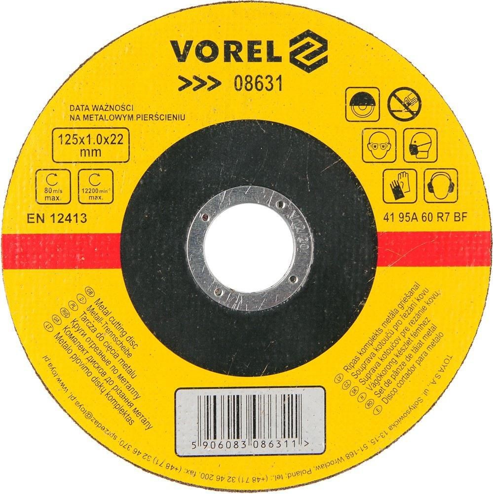 Domácnost a Zahrada - Vorel Kotouč řezný na kov 125 x 22 x 1,0 mm