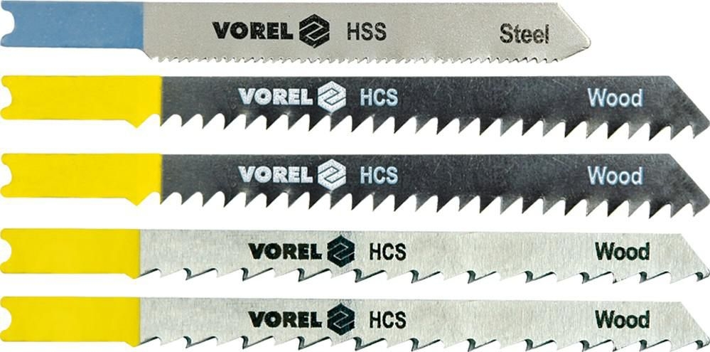 Domácnost a Zahrada - Vorel List do přímočaré pily 4x 105/75 1s76/50 mm 5 ks