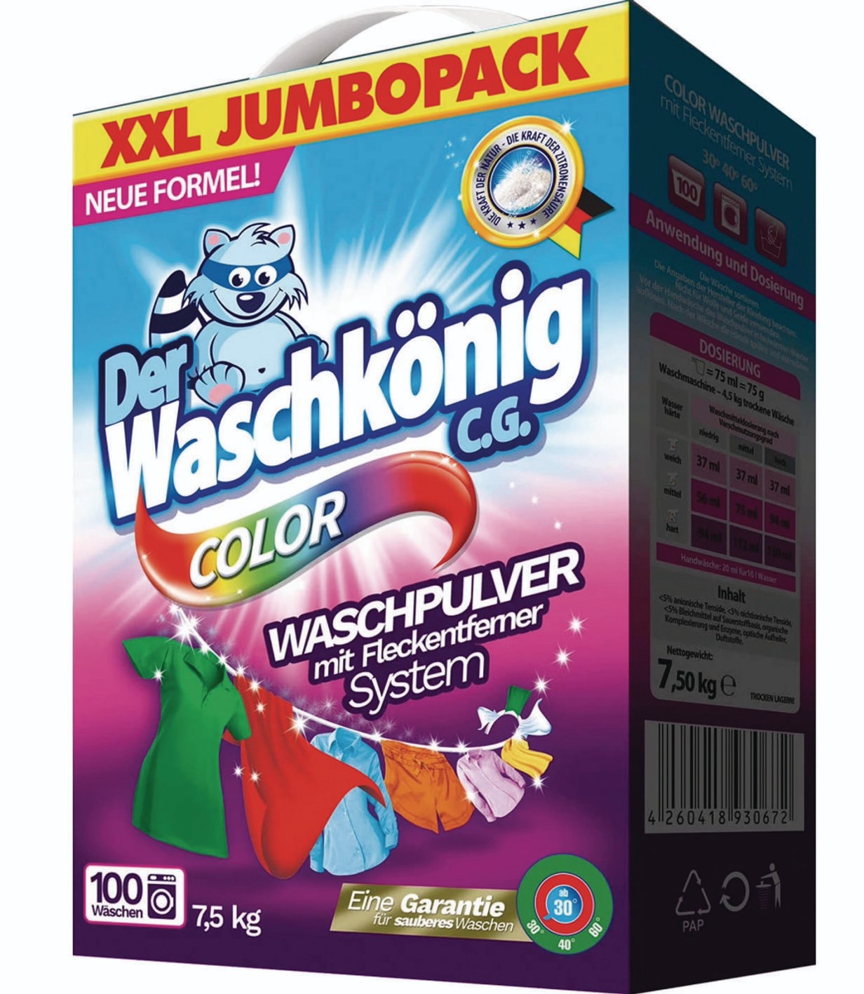 WASCHKÖNIG PRÁŠEK COLOR 6KG 100PD-0