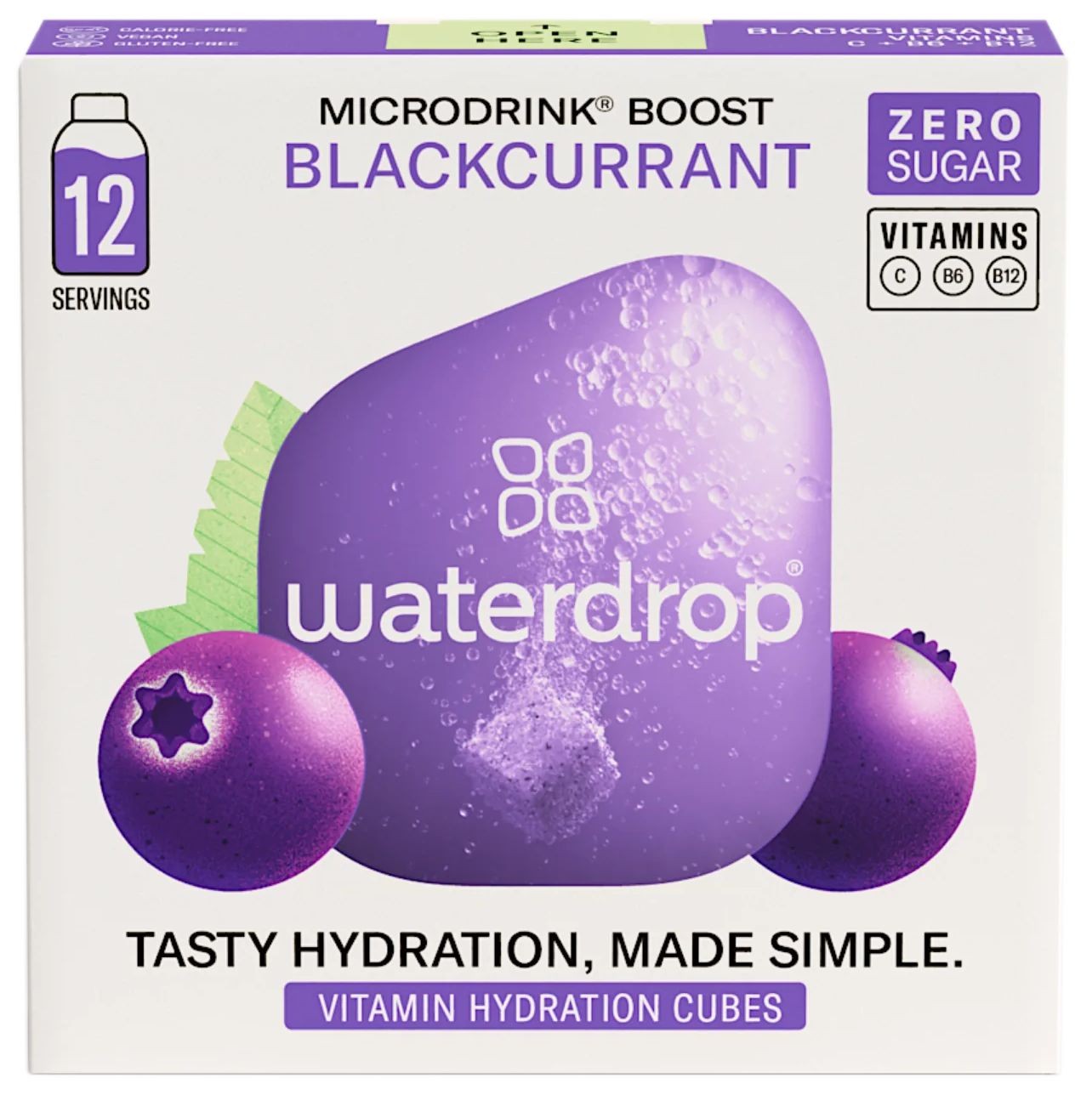 Nápoje - Waterdrop Blackcurrant 12ks