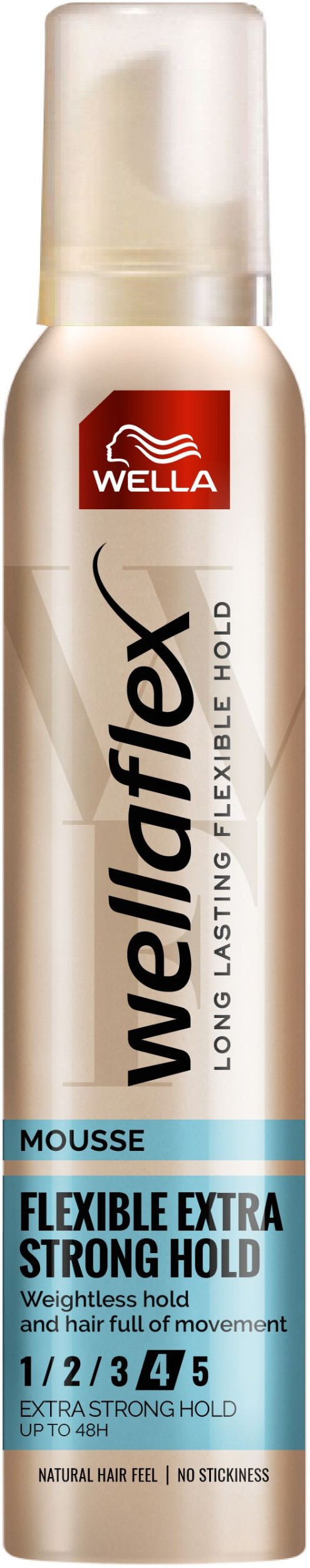 Drogerie a kosmetika - Wella Wellaflex Satin style pěnové tužidlo na vlasy pro extra silné zpevnění 200 ml
