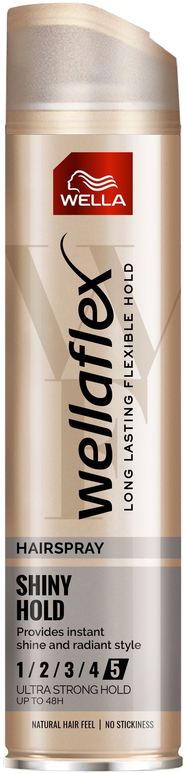 Drogerie a kosmetika - Wella Wellaflex Shiny hold lak na vlasy pro ultra silné zpevnění 250 ml