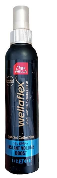 Drogerie a kosmetika - Wellaflex Lehký gel ve spreji Instant Volume Boost pro objem vlasů 150 ml