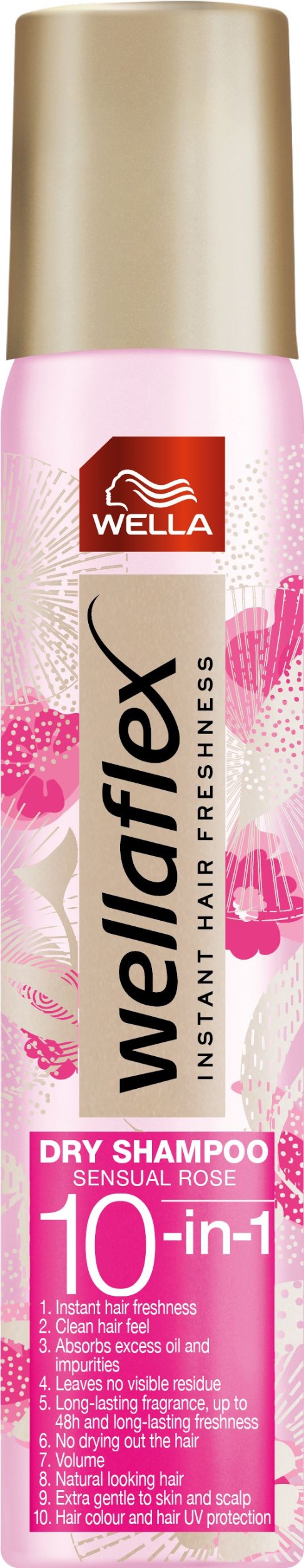 Drogerie a kosmetika - Wellaflex suchý šampón Sensual Rose 180 ml