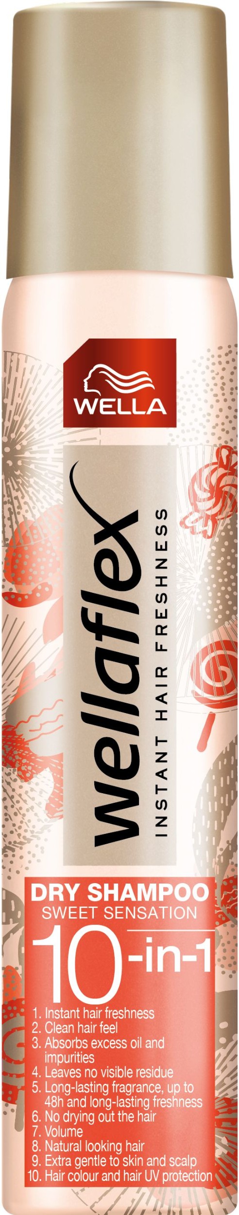 Drogerie a kosmetika - Wellaflex suchý šampón Sweet Sensation 180 ml
