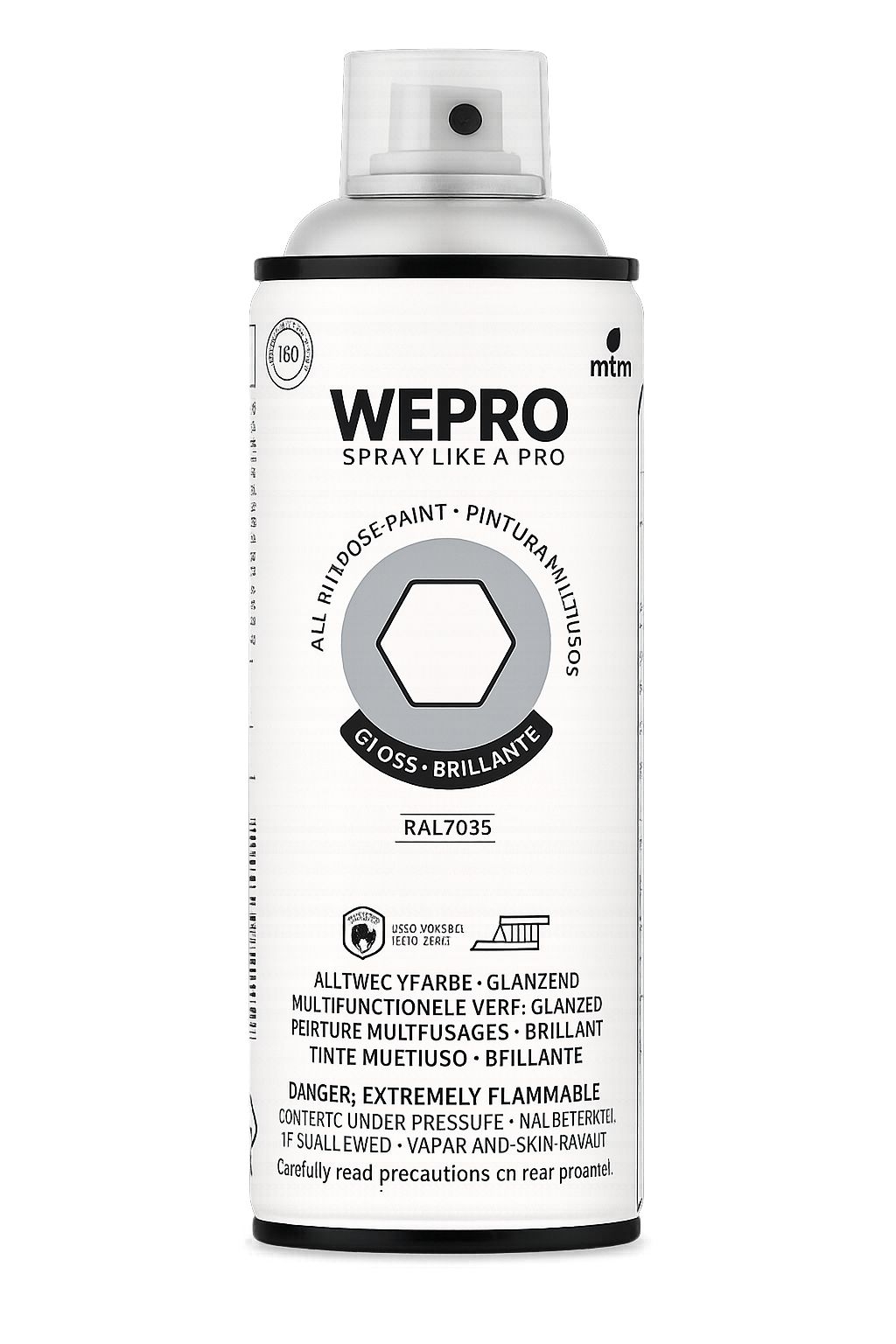WEPRO Solvent Alaska Grey Gloss RAL 7035 400 ml