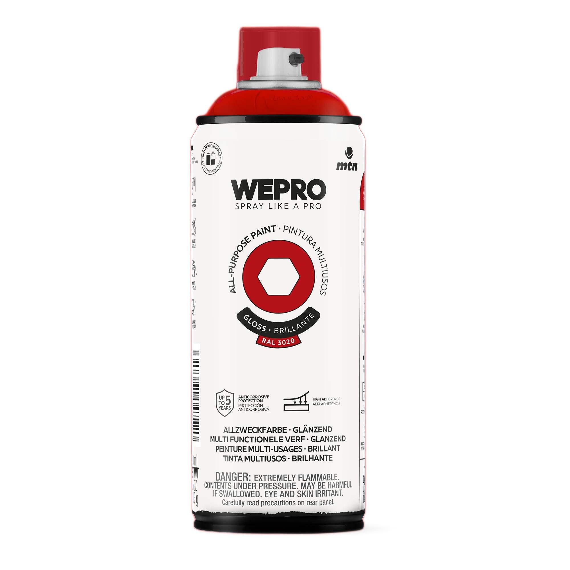 WEPRO Solvent Scarlet Red Gloss RAL 3020 400 ml