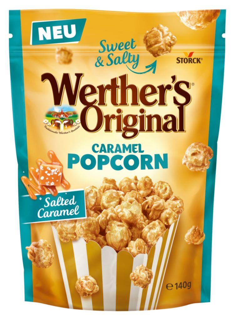 Trvanlivé potraviny - Werther's Original Caramel Popcorn Salted Caramel 140g