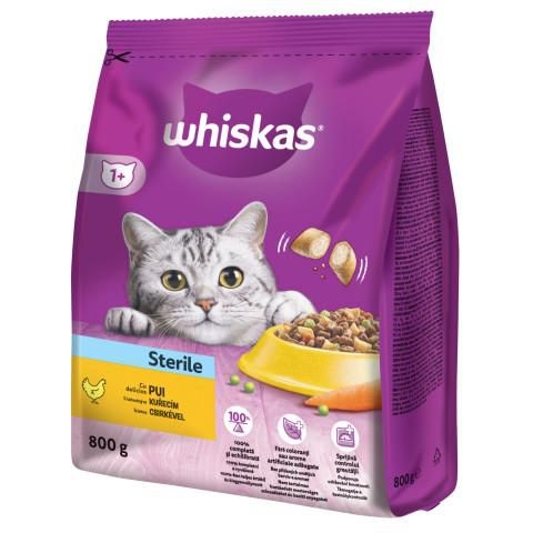Svět zvířat - Whiskas Sterile granule s kuřecím Sterile 800 g