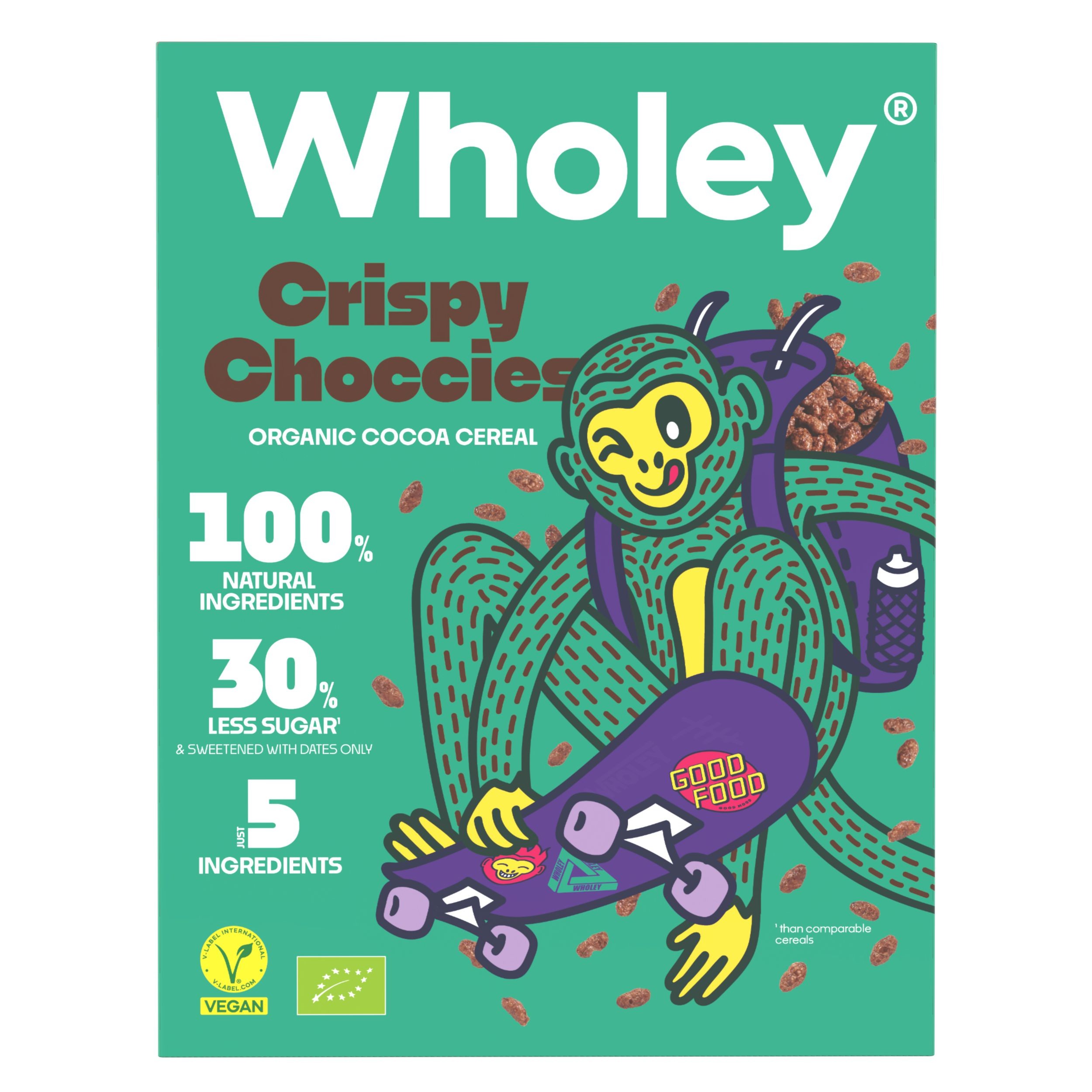 Zdravý svět - Wholey Crispy Choccies cereálie BIO 275g