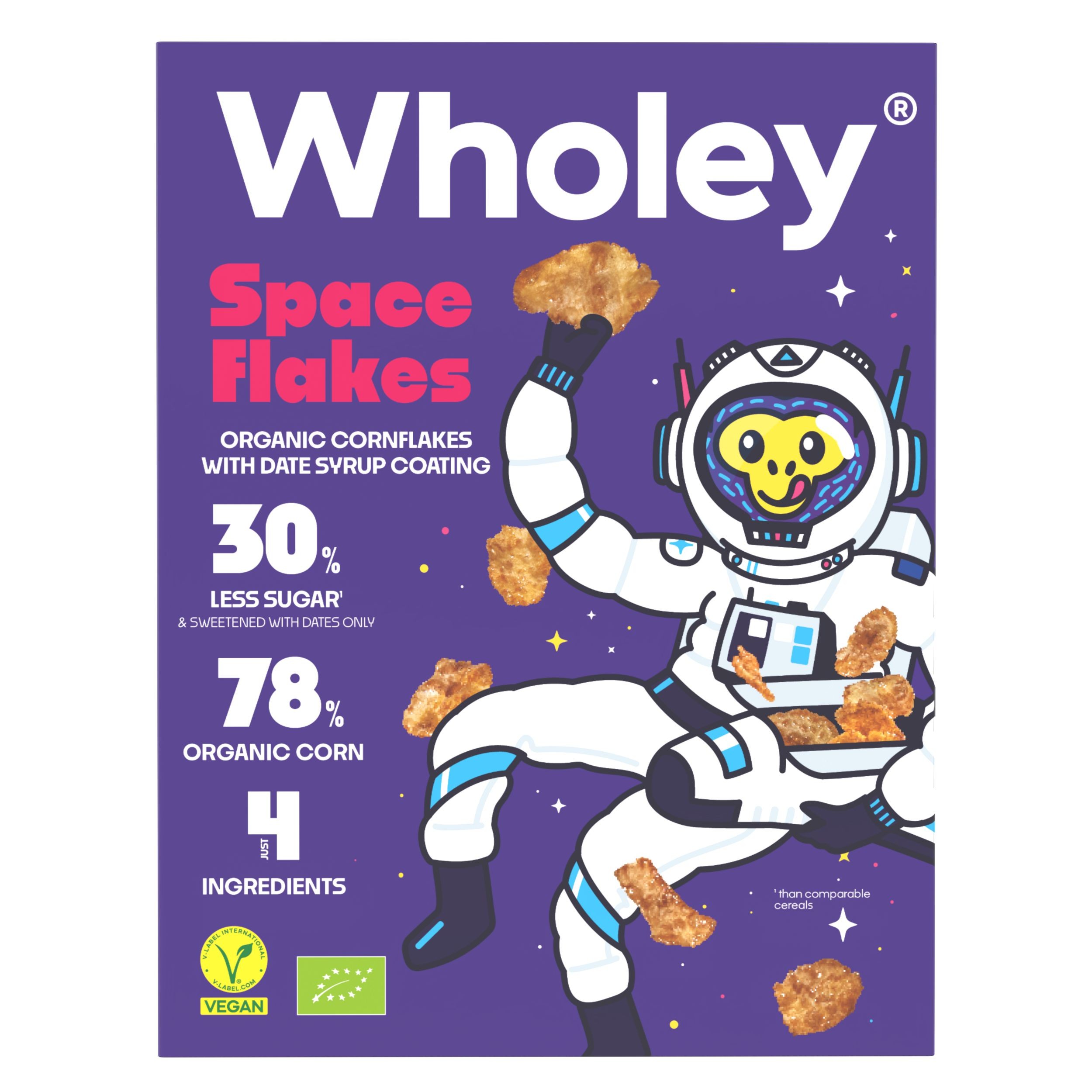 Zdravý svět - Wholey Space flakes cereálie BIO 300g
