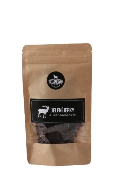 Trvanlivé potraviny - Wild food Jelení jerky s worcesterem 30g