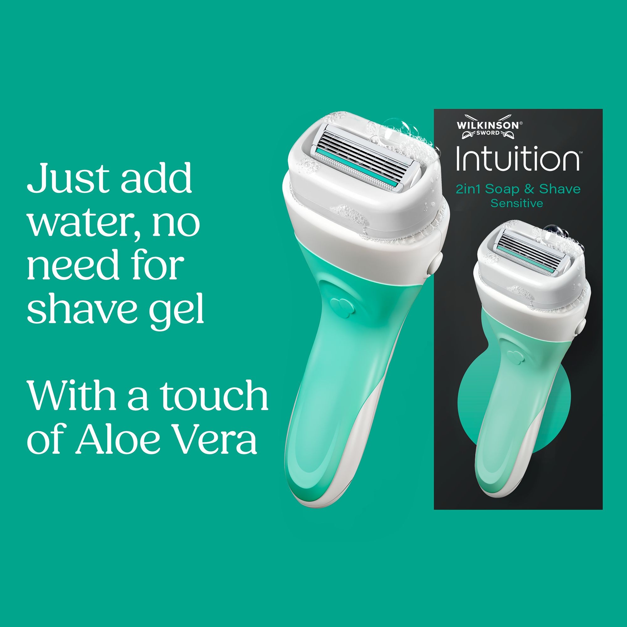 Wilkinson Sword Intuition 2in1 Sensitive dámský holicí strojek + 5 náhradních hlavic v balení-1