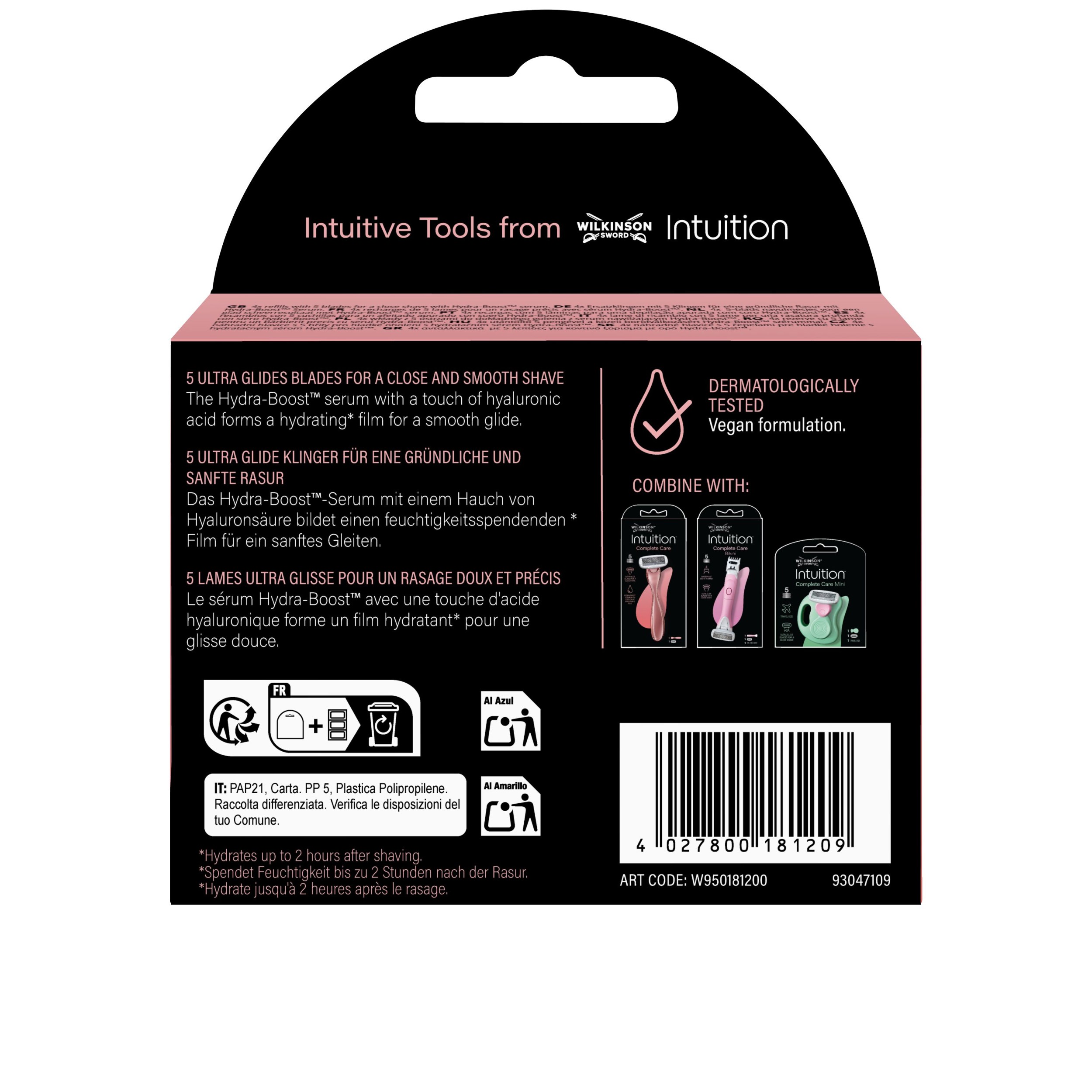 Wilkinson Sword Intuition Complete Care náhradní hlavice 3+1 ks-0