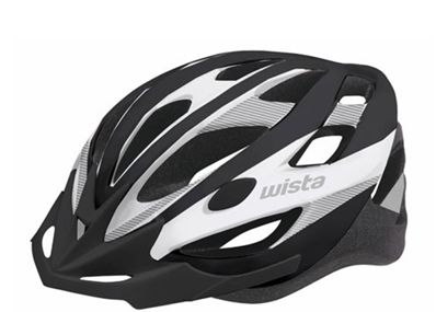 Domácnost a Zahrada - Wista Cyklistická přilba černá/bílá L/XL