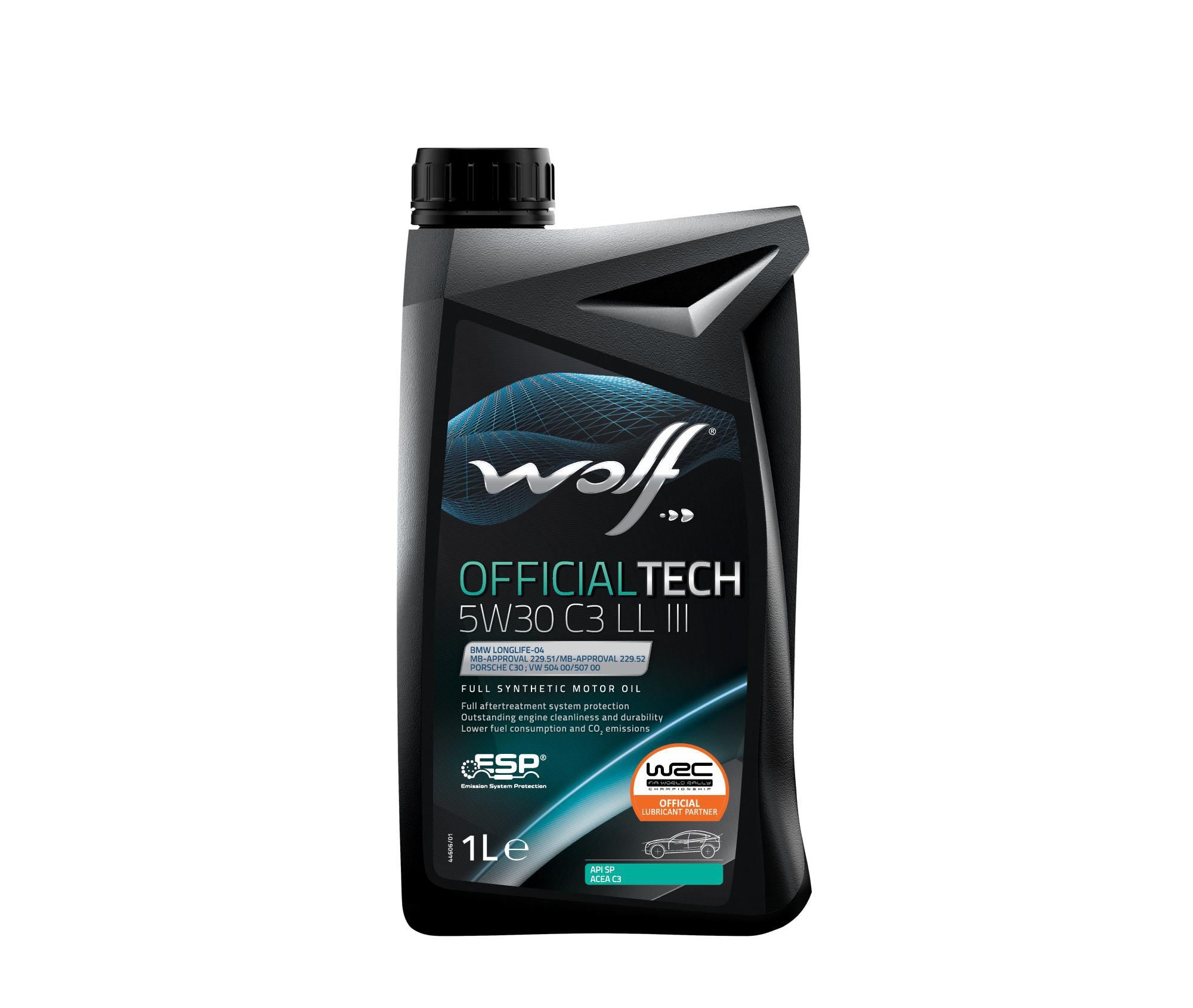 Auto-moto - Wolf Motorový olej Officialtech 5W30 C3 LL III 1 l