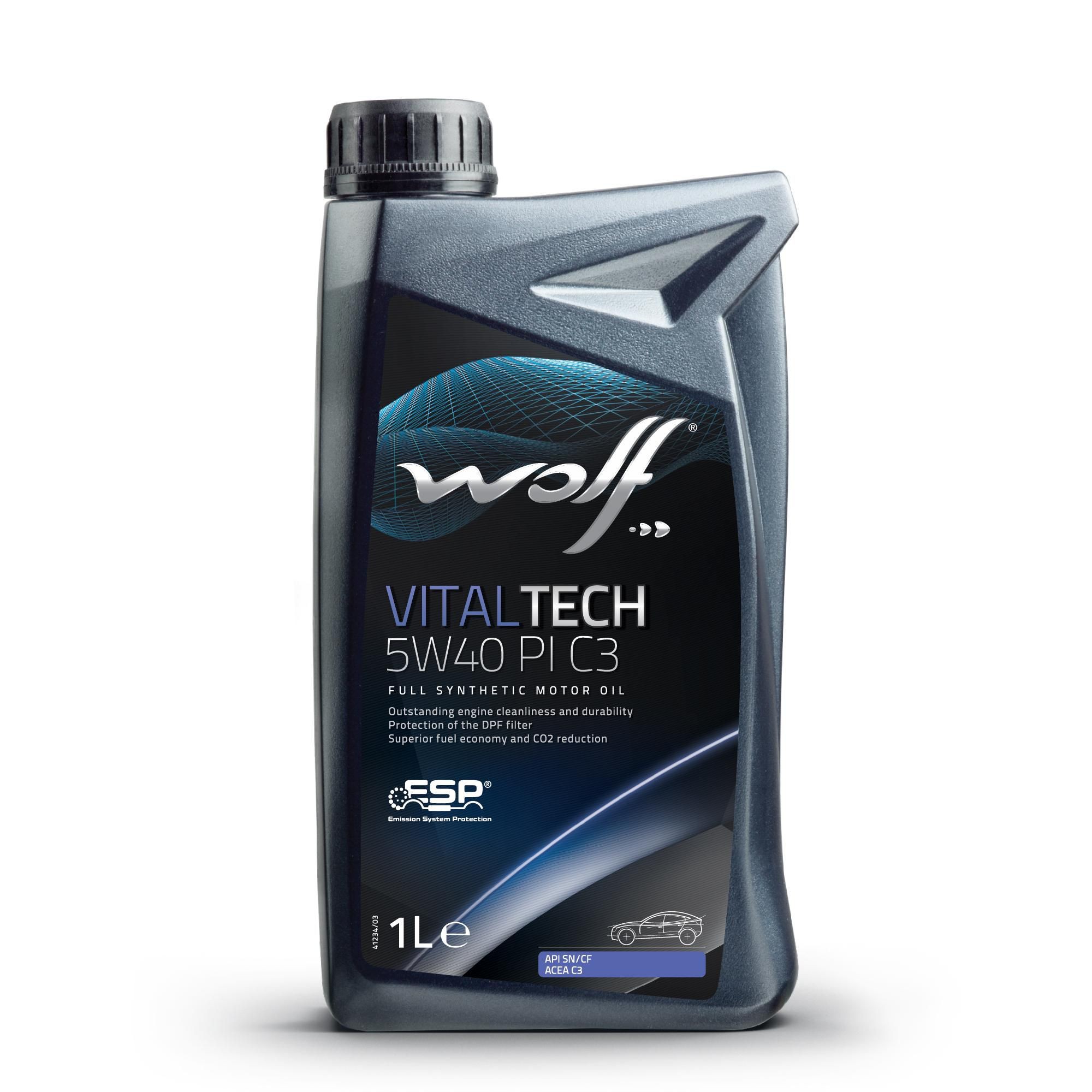 Wolf Motorový olej Vitaltech 5W40 PI C3 1 l-0