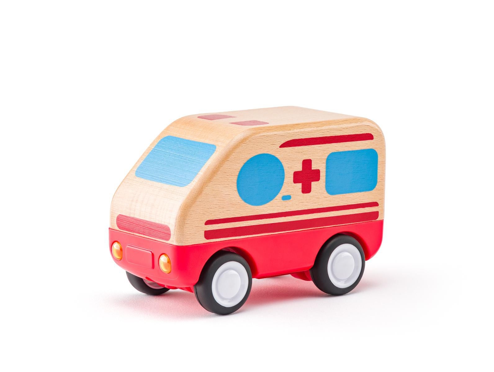 Svět dětí - Woody Auto sanitka se zvuky a světlem, setrvačník
