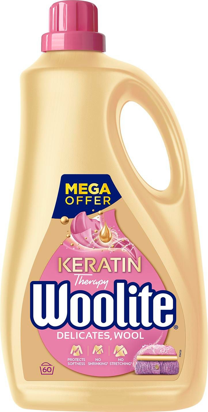 Drogerie a kosmetika - Woolite Keratin Therapy Delicates Wool 3,6 l / 60 pracích dávek
