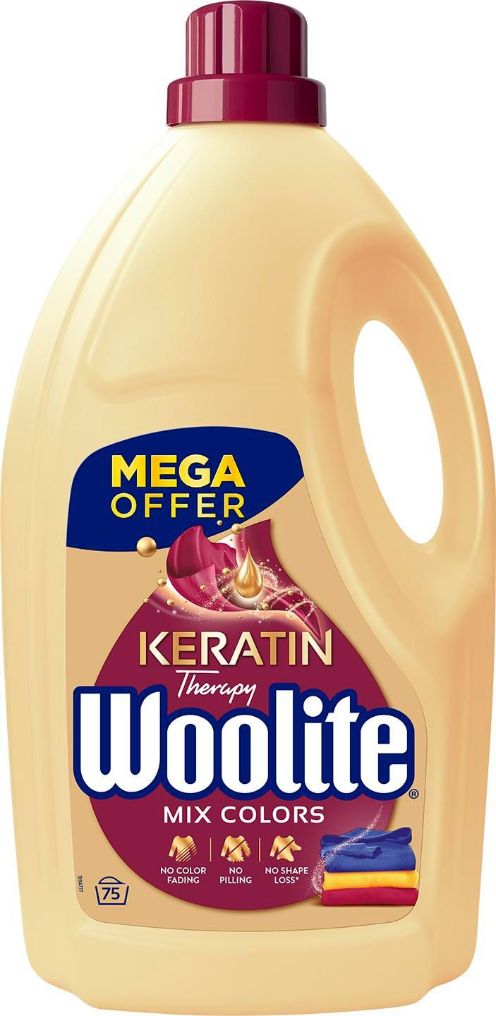 Drogerie a kosmetika - Woolite Mix Colors Tekutý prací přípravek 4,5l 75 praní