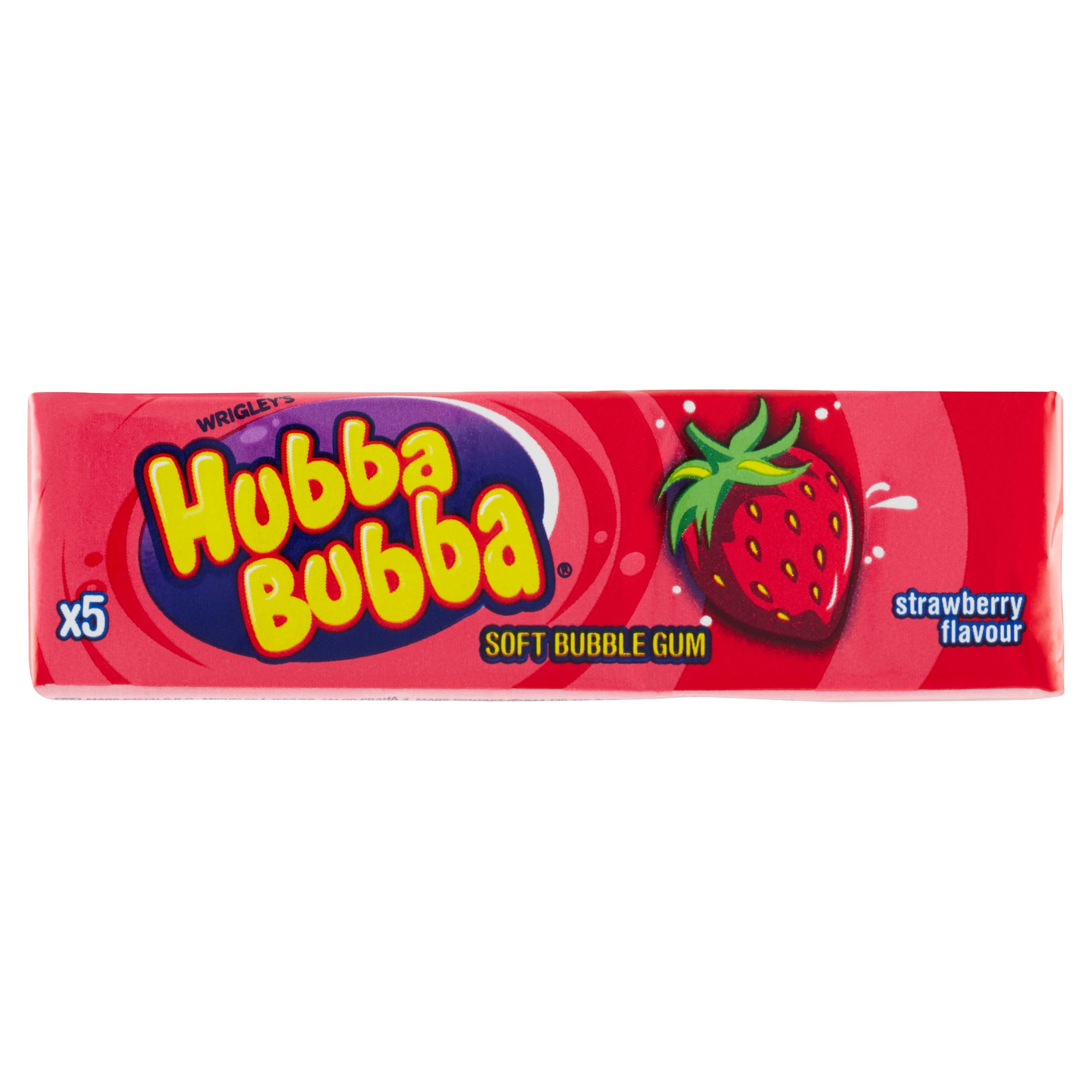 Trvanlivé potraviny - Wrigley's Hubba Bubba Strawberry 5 ks 35 g